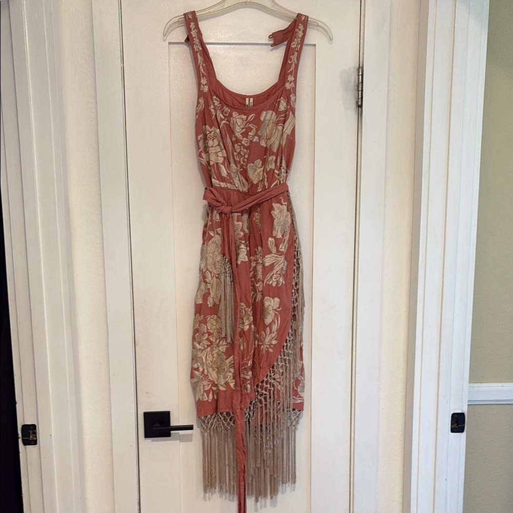 Anthropologie Pink/Rose Asymmetrical dress